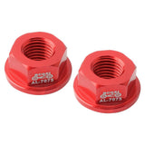 Maxbell Kids Bicycle Hubs Nut M10 Folding Balance Bike Wheel Hubs Axle Nuts Red