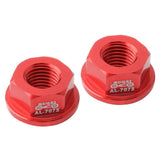 Maxbell Kids Bicycle Hubs Nut M10 Folding Balance Bike Wheel Hubs Axle Nuts Red