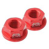 Maxbell Kids Bicycle Hubs Nut M10 Folding Balance Bike Wheel Hubs Axle Nuts Red