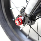 Maxbell Kids Bicycle Hubs Nut M10 Folding Balance Bike Wheel Hubs Axle Nuts Red
