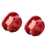 Maxbell Kids Bicycle Hubs Nut M10 Folding Balance Bike Wheel Hubs Axle Nuts Red