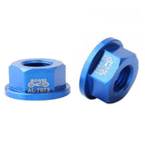 Maxbell Kids Bicycle Hubs Nut M10 Folding Balance Bike Wheel Hubs Axle Nuts Blue