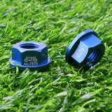 Maxbell Kids Bicycle Hubs Nut M10 Folding Balance Bike Wheel Hubs Axle Nuts Blue