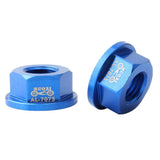 Maxbell Kids Bicycle Hubs Nut M10 Folding Balance Bike Wheel Hubs Axle Nuts Blue