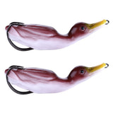 Max 2pcs Floating Duck Lure 10.5cm Bass Bait Fishing Tackle Coffee