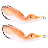 Max 2pcs Floating Duck Lure 10.5cm Bass Bait Fishing Tackle Orange