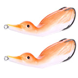 Max 2pcs Floating Duck Lure 10.5cm Bass Bait Fishing Tackle Orange