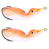 Max 2pcs Floating Duck Lure 10.5cm Bass Bait Fishing Tackle Orange