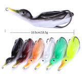 Max 2pcs Floating Duck Lure 10.5cm Bass Bait Fishing Tackle Orange