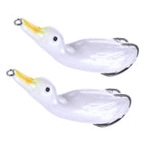Max 2pcs Floating Duck Lure 10.5cm Bass Bait Fishing Tackle White