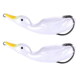 Max 2pcs Floating Duck Lure 10.5cm Bass Bait Fishing Tackle White