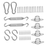 Maxbell Shade Sail Hardware Kit for Rectangle /Square Sun Shade Sail Install Model C