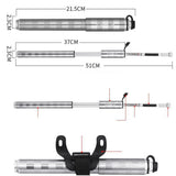 Maxbell Portable Bike Mini Pump with Gauge 160 psi Presta Schrader Dual Valve Pump