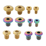 Maxbell 2 Titanium Bicycle Hydraulic Brake Cylinder Bolts Oil Disc Lid Screw Rainbow