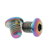Maxbell 2 Titanium Bicycle Hydraulic Brake Cylinder Bolts Oil Disc Lid Screw Rainbow