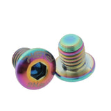 Maxbell 2 Titanium Bicycle Hydraulic Brake Cylinder Bolts Oil Disc Lid Screw Rainbow