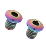 Maxbell 2 Titanium Bicycle Hydraulic Brake Cylinder Bolts Oil Disc Lid Screw Rainbow
