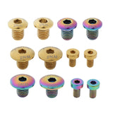 Maxbell 2 Titanium Bicycle Hydraulic Brake Cylinder Bolts Oil Disc Lid Screw Rainbow