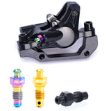 Maxbell 2Pcs Bike Hydraulic Disc Brake Exhaust Bolt Clip Filling Oil Screw Black