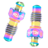 Maxbell 2Pcs Bike Hydraulic Disc Brake Exhaust Bolt Clip Filling Oil Screw Rainbow