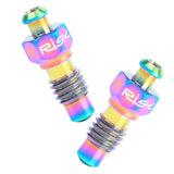 Maxbell 2Pcs Bike Hydraulic Disc Brake Exhaust Bolt Clip Filling Oil Screw Rainbow