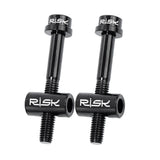 Maxbell Mountain Bike Seatpost Screw Saddle Pipe Head Fixed Screw Black 30mm