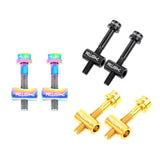 Maxbell Mountain Bike Seatpost Screw Saddle Pipe Head Fixed Screw Black 30mm