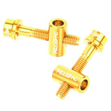 Maxbell Mountain Bike Seatpost Screw Saddle Pipe Head Fixed Screw Golden 30mm