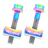 Maxbell Mountain Bike Seatpost Screw Saddle Pipe Head Fixed Screw Multicolor 40mm