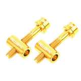 Maxbell Mountain Bike Seatpost Screw Saddle Pipe Head Fixed Screw Golden 40mm