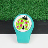 Maxbell Magnetic Golf Hat Clip Golf Ball Marker with Detachable Pattern Plate Green