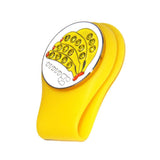 Maxbell Magnetic Golf Hat Clip Golf Ball Marker with Detachable Pattern Plate Yellow