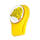 Maxbell Magnetic Golf Hat Clip Golf Ball Marker with Detachable Pattern Plate Yellow