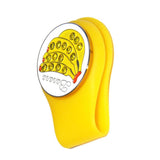 Maxbell Magnetic Golf Hat Clip Golf Ball Marker with Detachable Pattern Plate Yellow