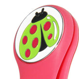 Maxbell Magnetic Golf Hat Clip Golf Ball Marker with Detachable Pattern Plate Pink