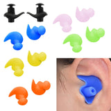 Maxbell Swimming Ear Plug Silicone Ears Plugs Hearing Protector with Case Black