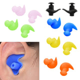 Maxbell Swimming Ear Plug Silicone Ears Plugs Hearing Protector with Case Black