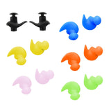 Maxbell Swimming Ear Plug Silicone Ears Plugs Hearing Protector with Case Black