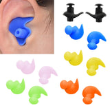 Maxbell Swimming Ear Plug Silicone Ears Plugs Hearing Protector with Case Black