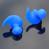 Maxbell Swimming Ear Plug Silicone Ears Plugs Hearing Protector with Case Blue