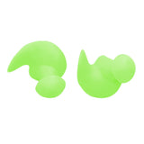 Maxbell Swimming Ear Plug Silicone Ears Plugs Hearing Protector with Case Green