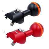 Maxbell Underwater Dive Flashlight Mount Bracket Strobe Arm Adapter Ball Mount Black