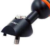Maxbell Underwater Dive Flashlight Mount Bracket Strobe Arm Adapter Ball Mount Black