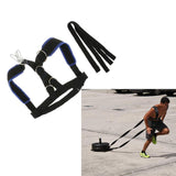 Maxbell Fitness Sled Harness Workout Speed Trainer Vest Belt with Pull Strap
