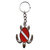 Maxbell Zinc Alloy Diving Flag Sea Turtle Key Chain Holder Keyring Keychain Bag Tag