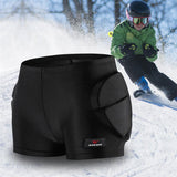 Maxbell Skating Hips Protector Pants Teens Skiing Padded Protective Shorts Black S