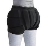Maxbell Skating Hips Protector Pants Teens Skiing Padded Protective Shorts Black M