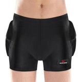 Maxbell Skating Hips Protector Pants Teens Skiing Padded Protective Shorts Black M