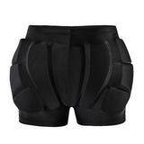 Maxbell Skating Hips Protector Pants Teens Skiing Padded Protective Shorts Black L