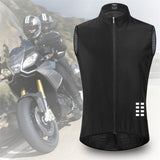 Maxbell Men's Cycling Vest Motorcycle Windproof Sleeveless Jersey Waistcoat L